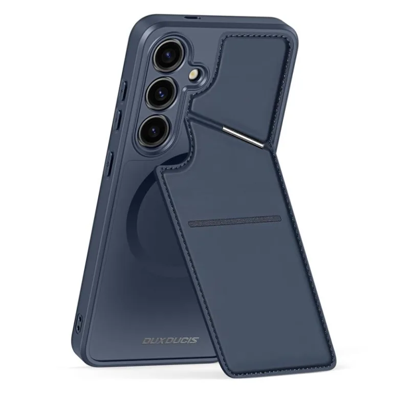 Θήκη Δερμάτινη Dux Ducis Rafi II Mag 3 σε 1 MagSafe RFID Blocker Samsung S921B Galaxy S24 5G με Stand Μπλε | Shopin.gr