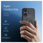 Θήκη TPU & PC Dux Ducis Aimo Magnetic MagSafe με Stand Apple iPhone 16 Μαύρο | Shopin.gr