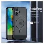 Θήκη TPU & PC Dux Ducis Aimo Magnetic MagSafe με Stand Apple iPhone 16 Μαύρο | Shopin.gr