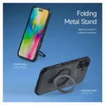 Θήκη TPU & PC Dux Ducis Aimo Magnetic MagSafe με Stand Apple iPhone 16 Μαύρο | Shopin.gr