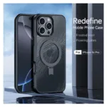 Θήκη TPU & PC Dux Ducis Aimo Magnetic MagSafe με Stand Apple iPhone 16 Pro Μαύρο | Shopin.gr