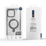 Θήκη TPU & PC Dux Ducis Aimo Magnetic MagSafe με Stand Apple iPhone 16 Pro Μαύρο | Shopin.gr