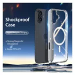 Θήκη TPU & PC Dux Ducis Clin Magnetic MagSafe Apple iPhone 16 Διάφανο | Shopin.gr