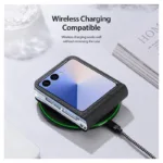Θήκη Δερμάτινη PU Dux Ducis Bril Samsung Galaxy Z Flip 7 5G Ροζ | Shopin.gr