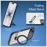 Θήκη TPU & PC Dux Ducis Aimo Magnetic MagSafe με Stand Apple iPhone Air Μαύρο | Shopin.gr