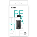 Ακουστικό Bluetooth iPro RH120 Retractable Μαύρο-Γκρι | Shopin.gr
