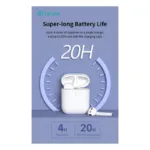 True Wireless Ακουστικά Bluetooth Devia EM053 Airbuds-TWS Λευκό | Shopin.gr