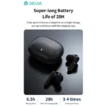 True Wireless Ακουστικά Bluetooth Devia EM408 ANC Pro1 Λευκό | Shopin.gr