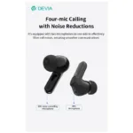 True Wireless Ακουστικά Bluetooth Devia EM408 ANC Pro1 Λευκό | Shopin.gr