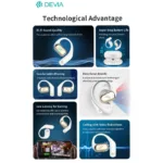 True Wireless Ακουστικά Bluetooth Devia EM406 OWS Lite1 Μπεζ | Shopin.gr