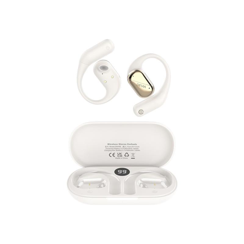 True Wireless Ακουστικά Bluetooth Devia EM406 OWS Lite1 Μπεζ | Shopin.gr