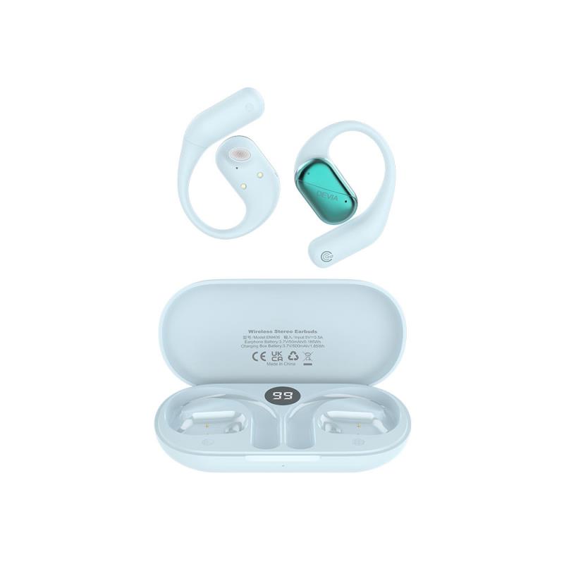 True Wireless Ακουστικά Bluetooth Devia EM406 OWS Lite1 Γαλάζιο | Shopin.gr