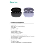 True Wireless Ακουστικά Bluetooth Devia EM402 OWS Pro2 Clip-On Μαύρο | Shopin.gr