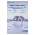 True Wireless Ακουστικά Bluetooth Devia EM402 OWS Pro2 Clip-On Μωβ | Shopin.gr