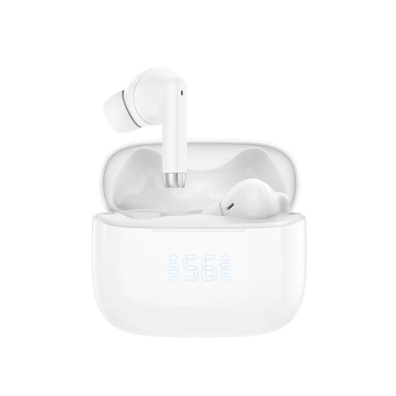 True Wireless Ακουστικά Bluetooth Foneng BL159 με Οθόνη Λευκό | Shopin.gr