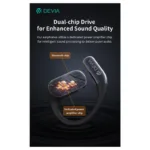 True Wireless Ακουστικά Bluetooth Devia EM043 OWS Ultra1 Open Χρυσό | Shopin.gr