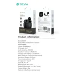 True Wireless Ακουστικά Bluetooth Devia EM404 Lite1 Μαύρο | Shopin.gr