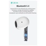 True Wireless Ακουστικά Bluetooth Devia EM404 Lite1 Λευκό | Shopin.gr
