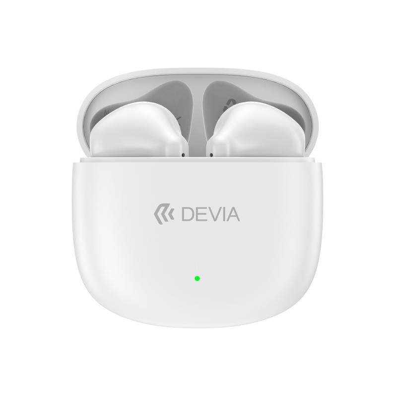 True Wireless Ακουστικά Bluetooth Devia EM404 Lite1 Λευκό | Shopin.gr