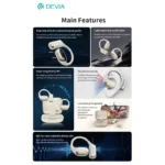 True Wireless Ακουστικά Bluetooth Devia EM401 OWS Pro1 Μπεζ | Shopin.gr