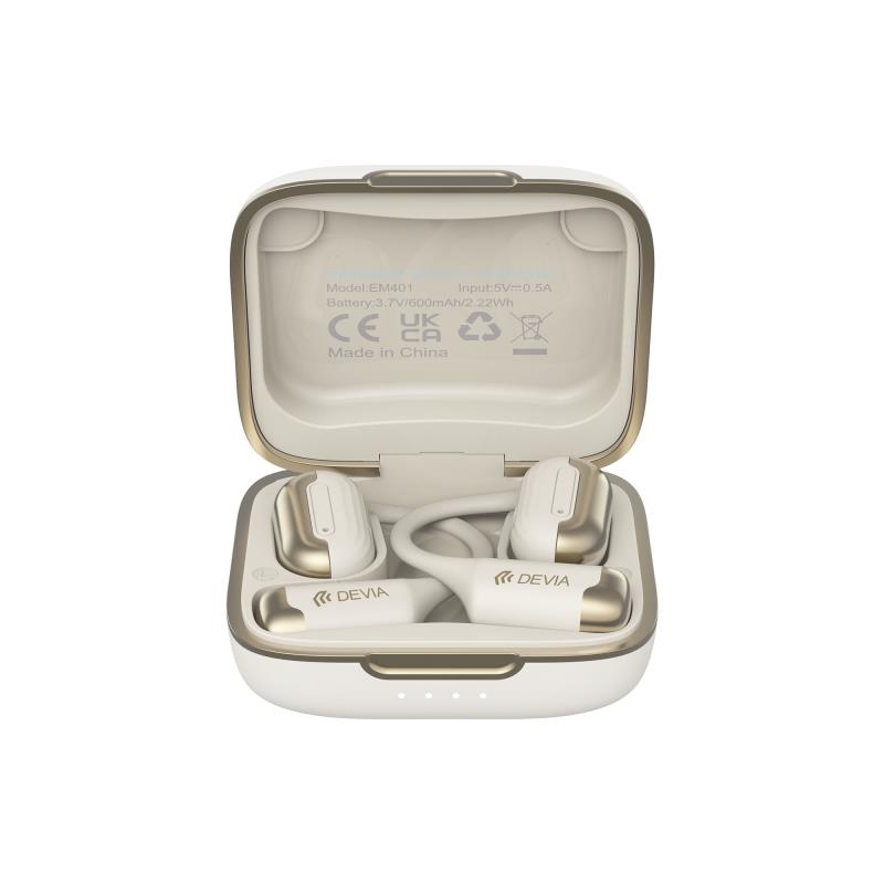 True Wireless Ακουστικά Bluetooth Devia EM401 OWS Pro1 Μπεζ | Shopin.gr