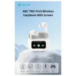 True Wireless Ακουστικά Bluetooth Devia EM405 ANC Pro3 με Οθόνη Λευκό | Shopin.gr