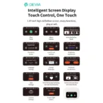 True Wireless Ακουστικά Bluetooth Devia EM405 ANC Pro3 με Οθόνη Λευκό | Shopin.gr