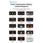 True Wireless Ακουστικά Bluetooth Devia EM417 ANC Pro4 με Μεταφραστή AI & Οθόνη Λευκό | Shopin.gr