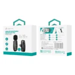 Ασύρματο Μικρόφωνο Devia AP004 με Δέκτη USB C & Κλιπ Kintone Μαύρο | Shopin.gr