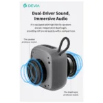 Φορητό Ηχείο Bluetooth Devia EM501 Sound Lite2 5W Μαύρο | Shopin.gr