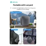 Φορητό Ηχείο Bluetooth Devia EM501 Sound Lite2 5W Μαύρο | Shopin.gr