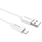 Καλώδιο Σύνδεσης USB 2.0 Duracell USB A σε MFI Lightning 12W 1m Λευκό | Shopin.gr