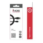 Καλώδιο Σύνδεσης USB 2.0 inos USB A σε Micro USB 10W 2m Μαύρο | Shopin.gr