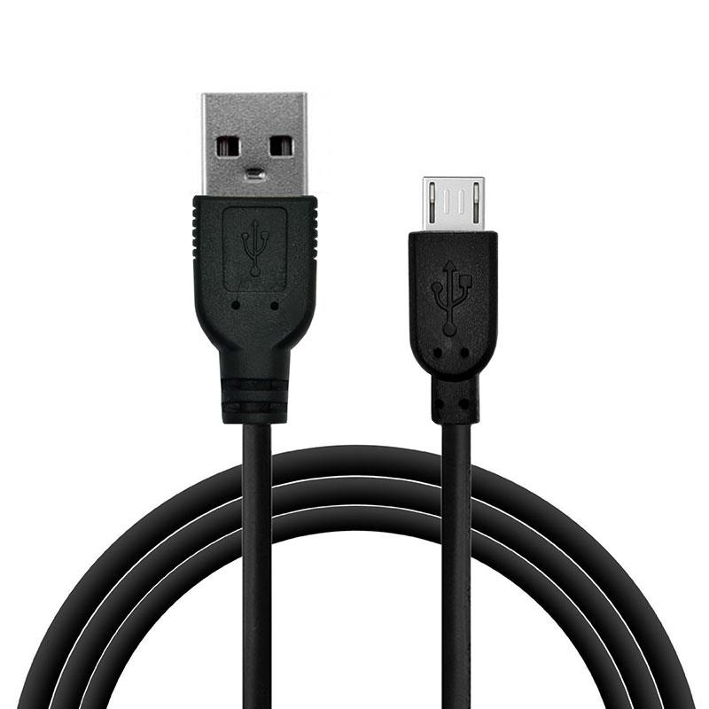 Καλώδιο Σύνδεσης USB 2.0 inos USB A σε Micro USB 10W 2m Μαύρο | Shopin.gr