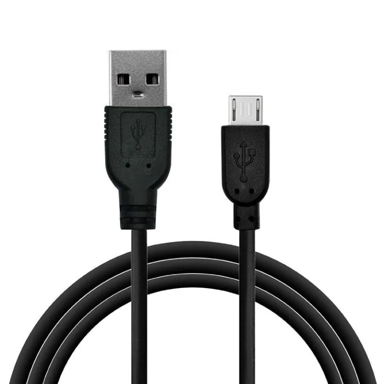 Καλώδιο Σύνδεσης USB 2.0 inos USB A σε Micro USB 10W 2m Μαύρο | Shopin.gr