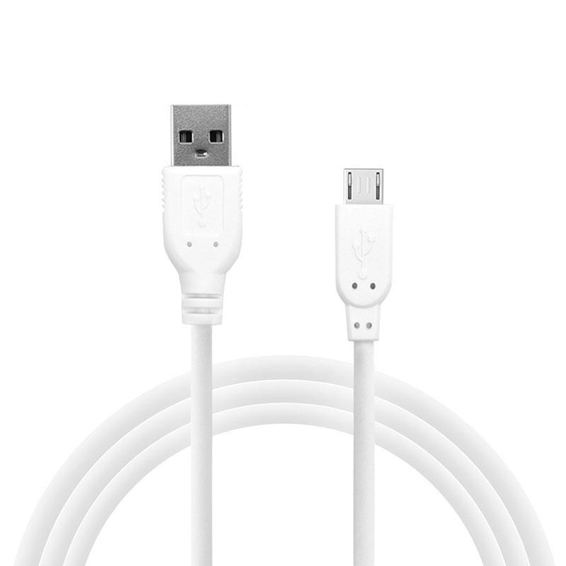 Καλώδιο Σύνδεσης USB 2.0 inos USB A σε Micro USB 10W 2m Λευκό | Shopin.gr