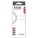 Καλώδιο Σύνδεσης USB 3.0 inos USB C σε USB C 60W 1m Λευκό | Shopin.gr