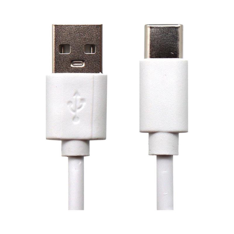 Καλώδιο Σύνδεσης USB 2.0 USB A σε USB C 10W 0.3m Λευκό (Ασυσκεύαστο) | Shopin.gr