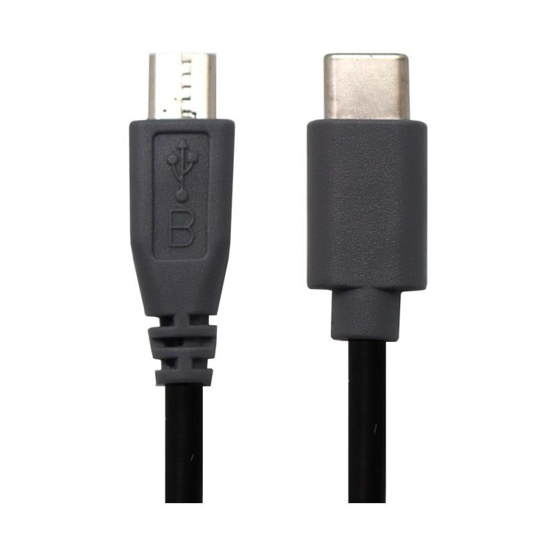 Καλώδιο Σύνδεσης USB 2.0 USB C σε micro USB 10W 1m Μαύρο (Ασυσκεύαστο) | Shopin.gr