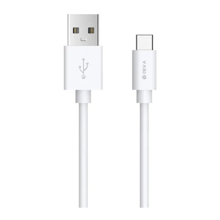 Καλώδιο Σύνδεσης USB 2.0 Devia EC066 USB A σε USB C 10.5W 2m Smart Λευκό | Shopin.gr