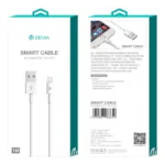 Καλώδιο Σύνδεσης USB 2.0 Devia EC080 USB A σε Lightning 10W 1m Smart Λευκό | Shopin.gr