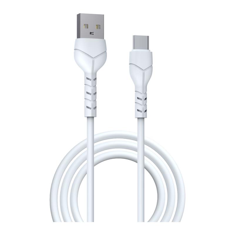 Καλώδιο Σύνδεσης USB 2.0 Devia EC145 USB A σε USB C 10.5W 1m Kintone Λευκό | Shopin.gr