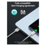 Καλώδιο Σύνδεσης USB 2.0 Devia EC306 Supercharge USB A σε USB C 25W 1.5m Shark Λευκό | Shopin.gr