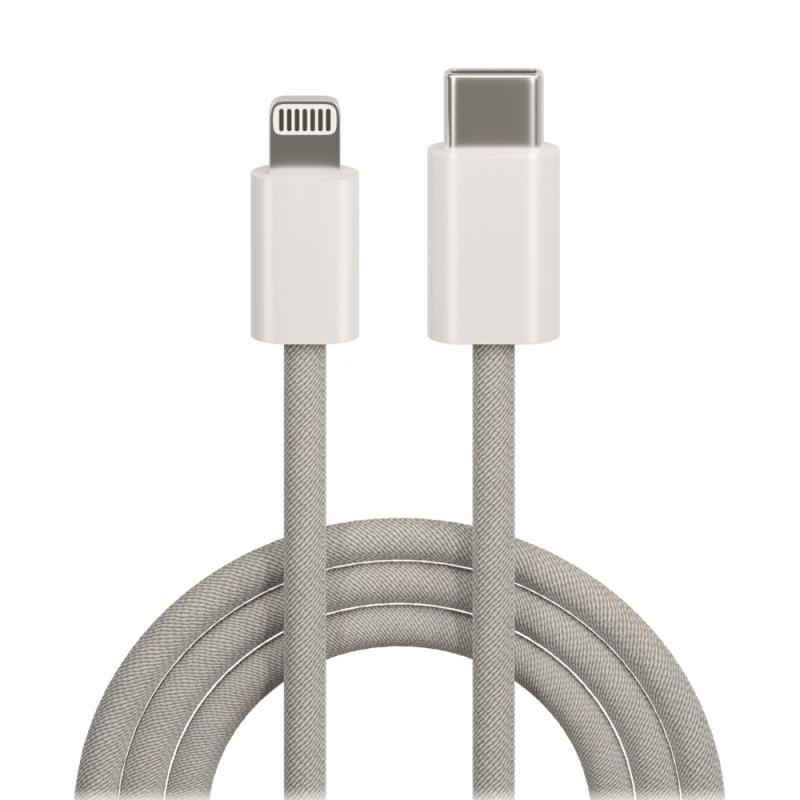 Καλώδιο Σύνδεσης USB 2.0 Maxlife MXUC-06 Braided USB C σε Lightning PD 20W 1m Γκρι | Shopin.gr