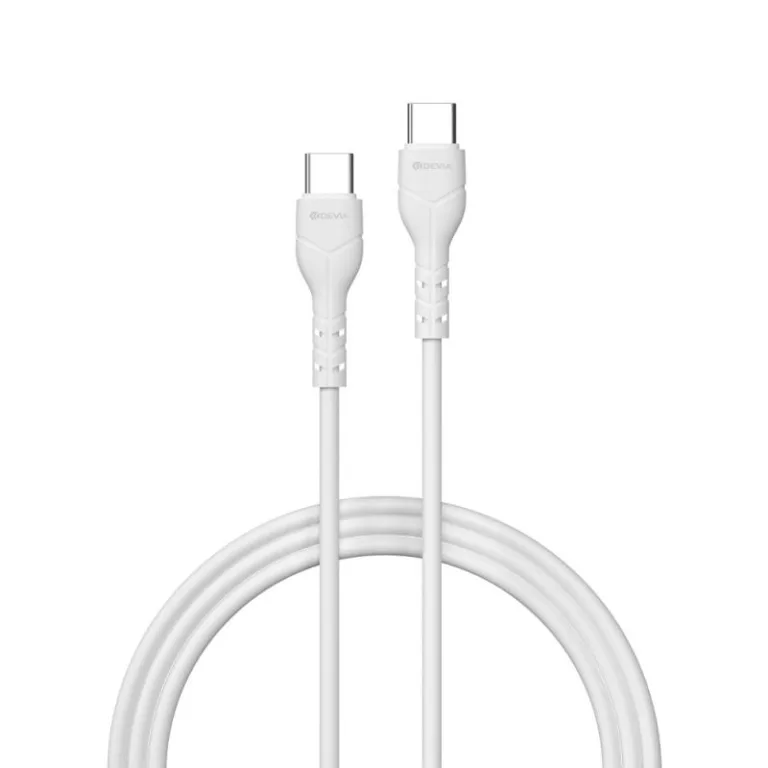 Καλώδιο Σύνδεσης USB 2.0 Devia EC151 USB C σε USB C 15W 1m Kintone Λευκό | Shopin.gr