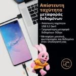 Καλώδιο Σύνδεσης USB 3.2 Duracell Braided Kevlar USB C σε USB C 63W 2m Μαύρο | Shopin.gr