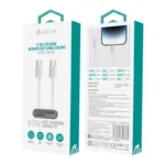 Καλώδιο Σύνδεσης USB 2.0 Devia EC325 Braided USB C σε USB C PD 60W 1m Smart Λευκό | Shopin.gr