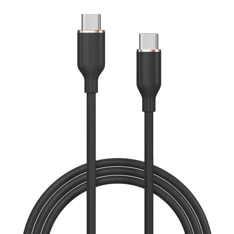 Καλώδιο Σύνδεσης USB 2.0 Devia EC632 USB C σε USB C PD 60W 1.2m Jelly Μαύρο | Shopin.gr