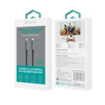 Καλώδιο Σύνδεσης USB 4.0 Devia EC641 Braided USB C σε USB C 240W 1m Extreme Μαύρο | Shopin.gr