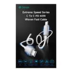 Καλώδιο Σύνδεσης USB 2.0 Devia EC688 Woven USB C σε USB C PD 60W 1.5m Extreme Λευκό | Shopin.gr